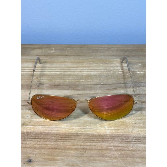 Ray-Ban Sunglasses Aviator Flash Lenses Cyclamen Flash (pink/violet mirrored) Go